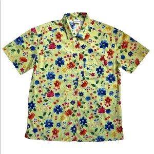 Vtg 90s spring cottagecore  Floral button down